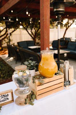 Delicious agua fresca and citrus water