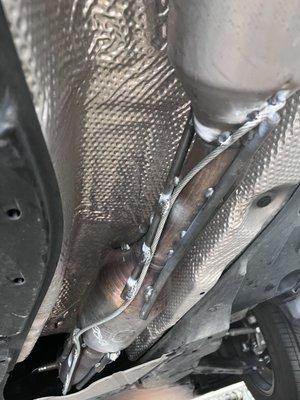 Catalytic Converter theft preventative measure.