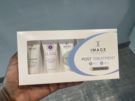 Post treatment kit for chemical peel