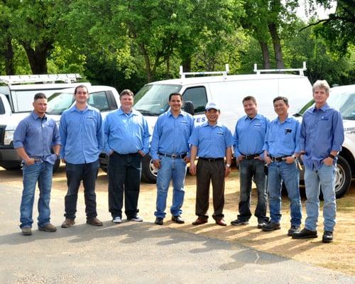 Our Operations Mgr, Jesse M, on left, then our Installation Mgr. Jason N., on right with our incredible and professional installers.