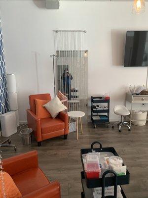 Come take a seat in our relaxing IV Lounge