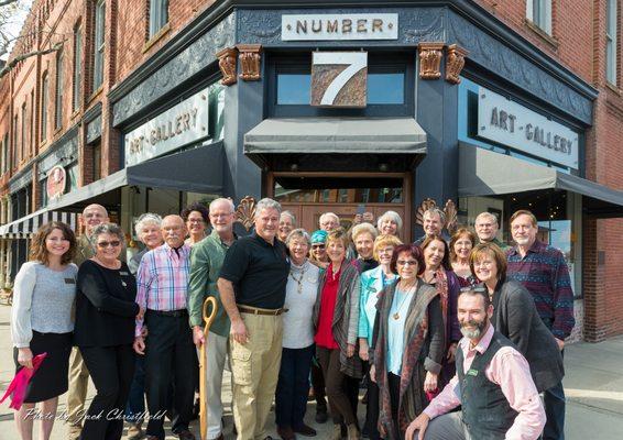 The ribbon-cutting gang in our new location... March 24, 2017