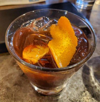 Barrel Aged Aztec Chocolate Old Fashioned