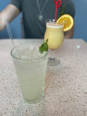 mojito & painkiller cocktails