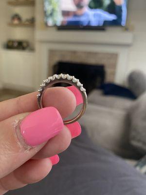 No more superglue on my ring. Thanks Kim!