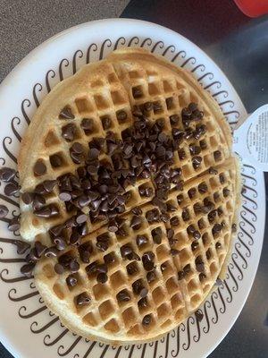 Chocolate chip waffle