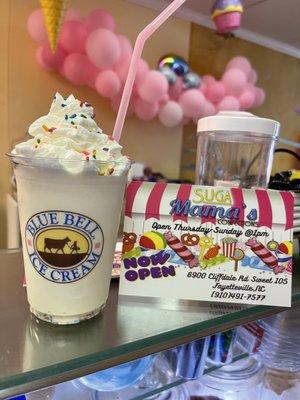 Cake batter milkshake