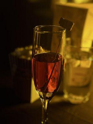 Champagne served as you get seated while waiting for the show to start.