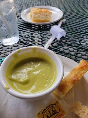 Broccoli and ham soup is amazing