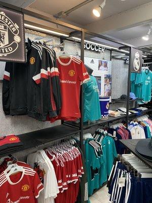 Our Adidas section is filled with club teams like Real Madrid, Manchester United, Juventus...