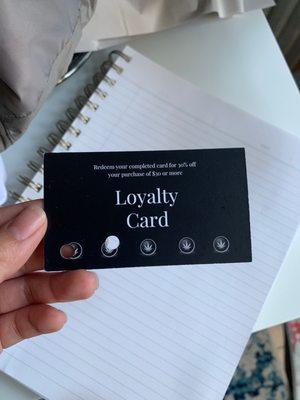 Loyalty program!