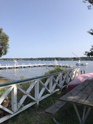 Pier for kayaking