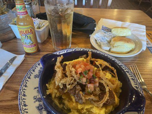 I had the steak and Egg N' Cheese Hashbrown Casserole and it was soooooo delicious!!!!