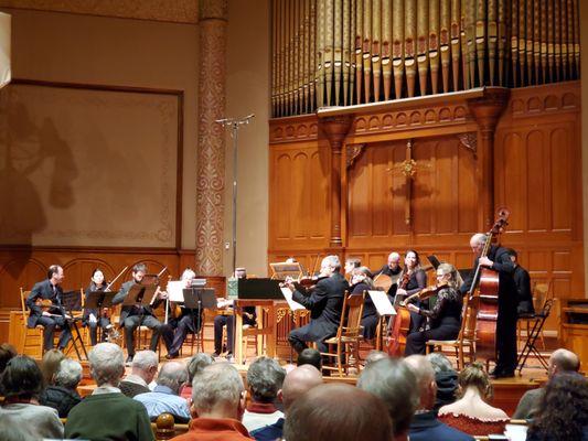 2/15/2020 - This was my first time at the First Baptist Church which is a stunning venue. Trousers & Tiaras: Gender Roles in Handel Operas.