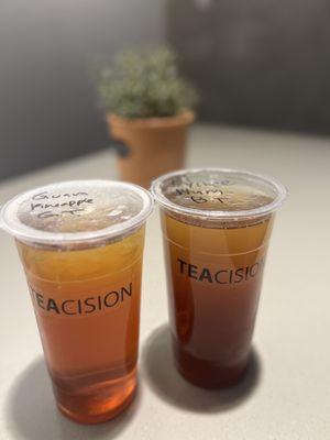 Guava Pineapple Green Tea & Lychee Plum Black Tea