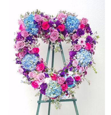 Mae's gorgeous Heart Wreath from the Grandchildren