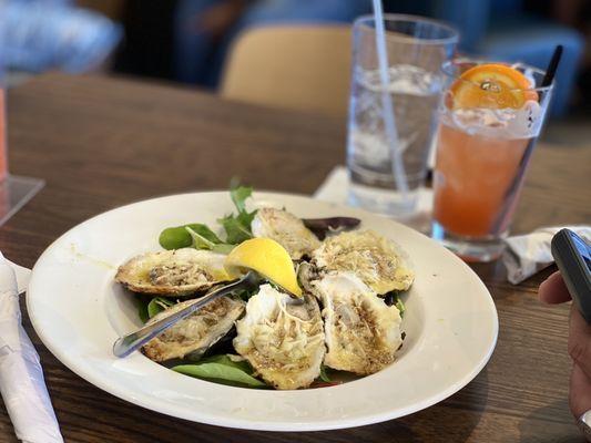 Chargrilled oysters were perfect and so good!!!