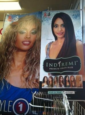 A variety of 100% quality Human Hair.