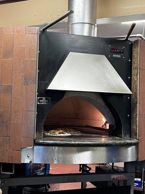 The oven they bake in