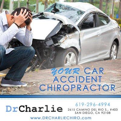 Car accident chiropractor Mission Valley, San Diego, CA. Call for app: 619-519-1501. www.drcharliechiro.com