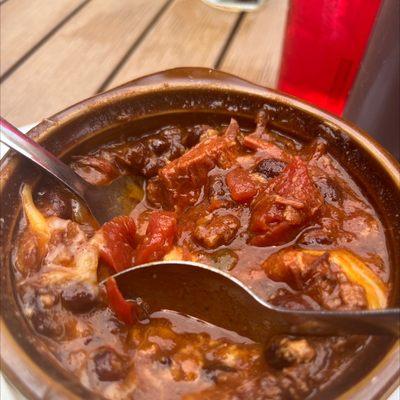 Pulled pork chili