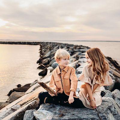 Kids photo on the jetty