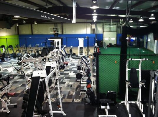 24 Hour free weight and sports training facility - basketball court / batting cages / indoor turf area / sauna