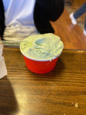 Mint chocolate chip gelato