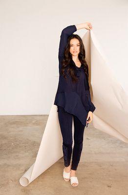 Lunaria Top in Presidential Blue with Fae Pant in Presidential Blue