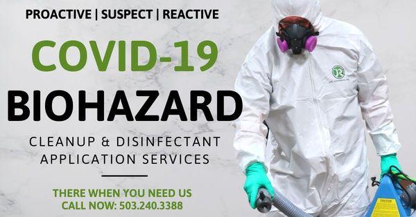 COVID-19 Biohazard Cleanup and Disinfectant Application Services