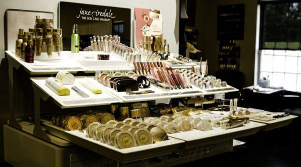 Salon Evangelene has a wide selection of Jane Iredale makeup.