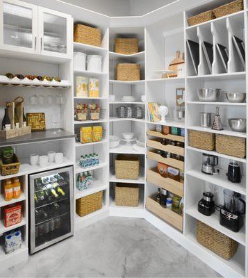 Custom pantry design.