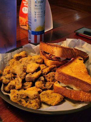 Southern Cuban, subbed fried mushrooms