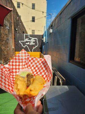 Jamaican spicy beef empanadas