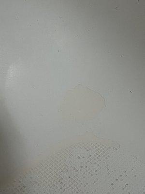 Paint is peeling in the tub