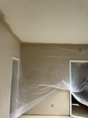 Interior prep for ceiling paint