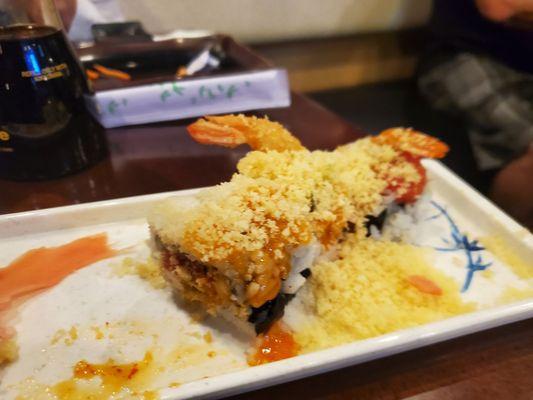 Spicy shrimp tempura