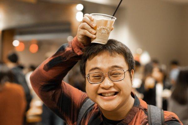 Students at UT enjoy BrewBike coffee!