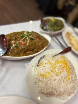 Chicken Karahi (rating: 4.5/5), Basmati Saffron Rice