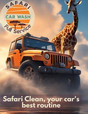 Experience the ultimate in car care with Safari Clean!  Your car's best routine is here - a meticulous cleaning service that leaves your