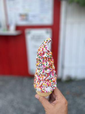 Blueberry ice cream, mmmmm!