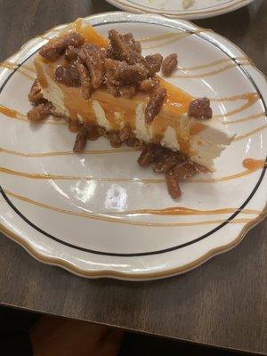 Roasted Pecan caramel cheesecake