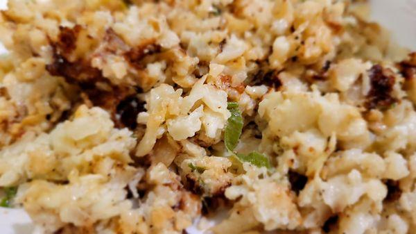 Close up of cauliflower hash