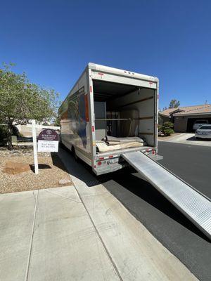 Loaded up and ready for a new place to call home