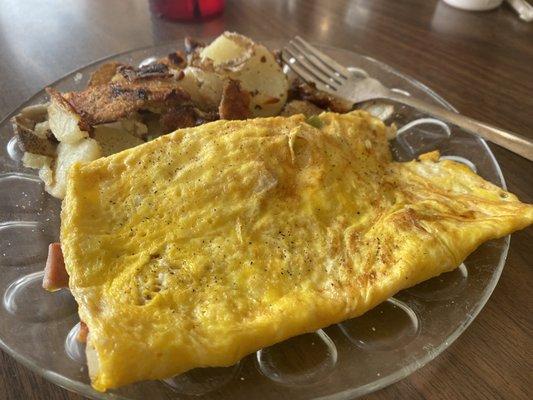 Build your own omelette (2 egg) Hash browns ?