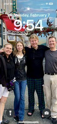 A family happy with their Dental care.