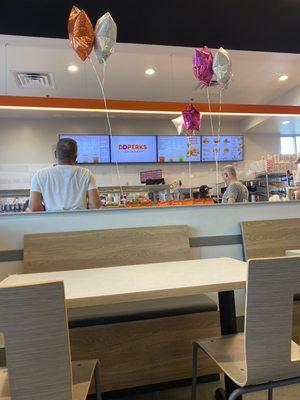 Dunkin inside