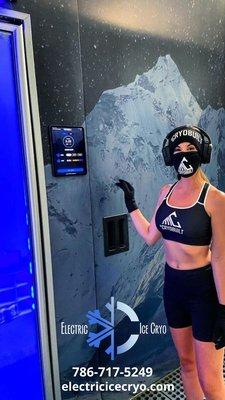 Whole body cryotherapy with Electric Ice Cryo Miami Florida South