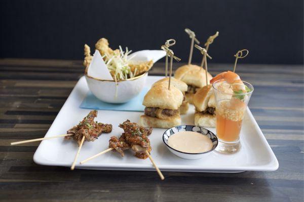 Dim sum-style happy hour appetizers