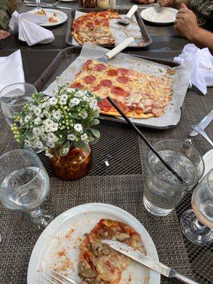 Great day for pizza outside